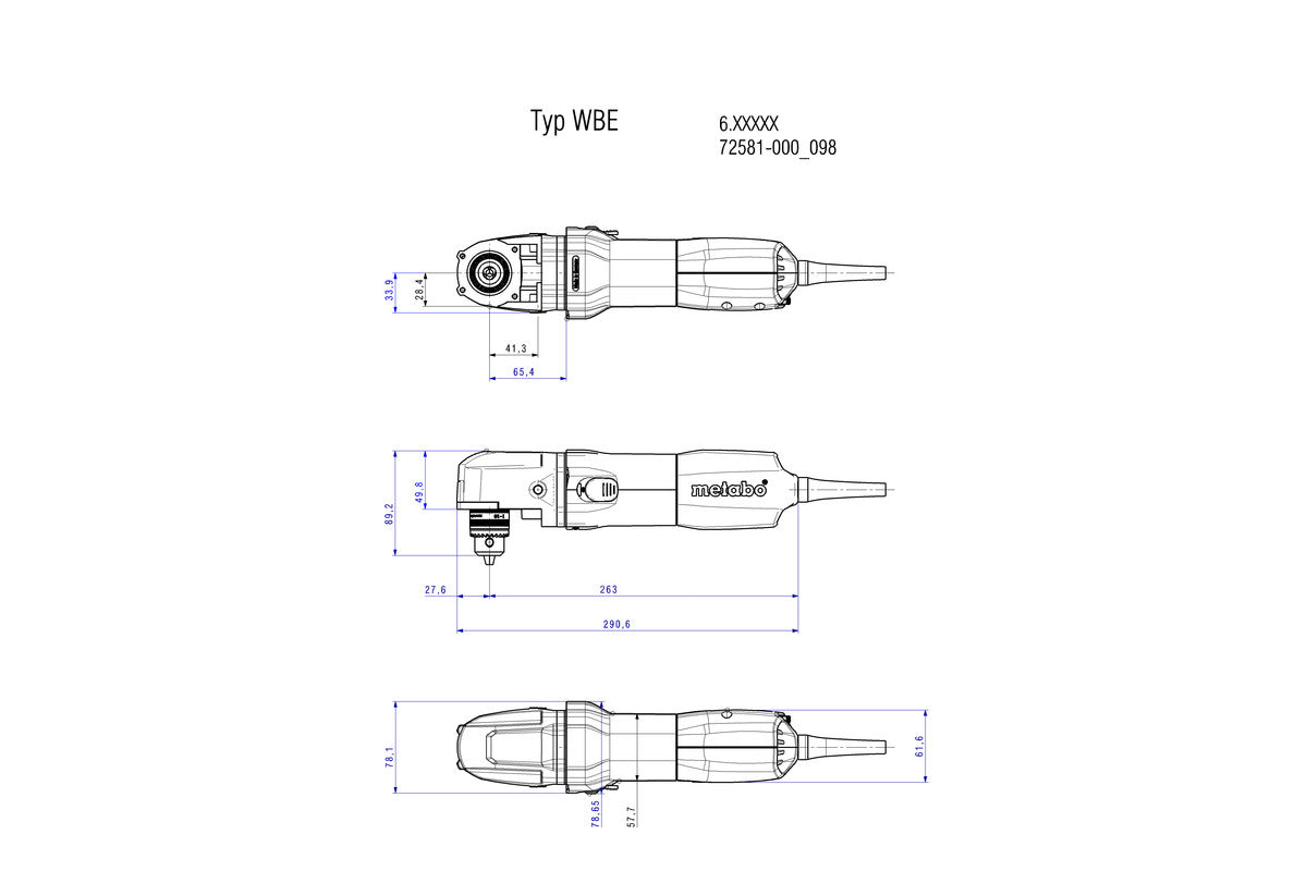 WBE 700 (600512000) Angle Drill
