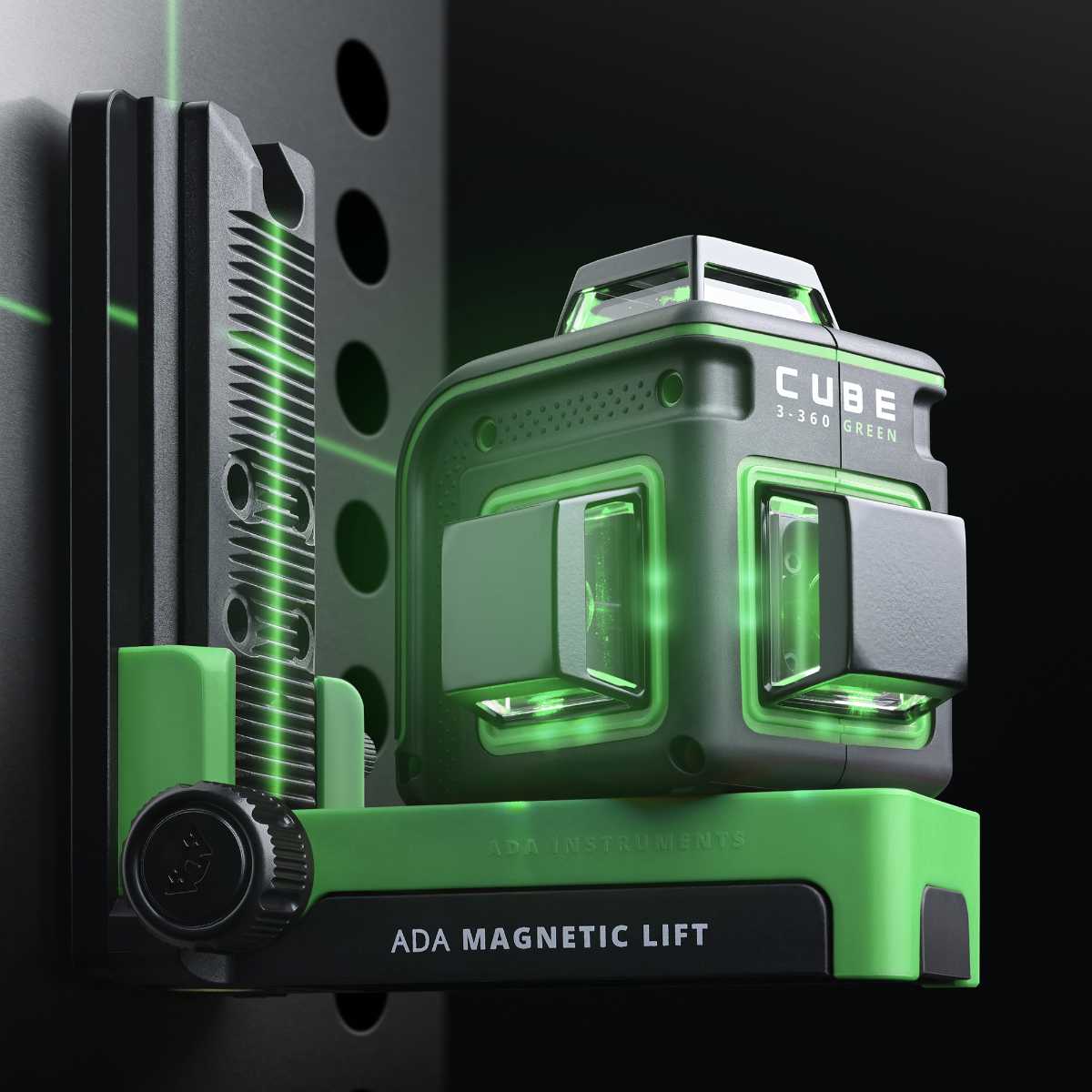 ADA 3-360 Green Cross Line Laser and Base Kit | A00566