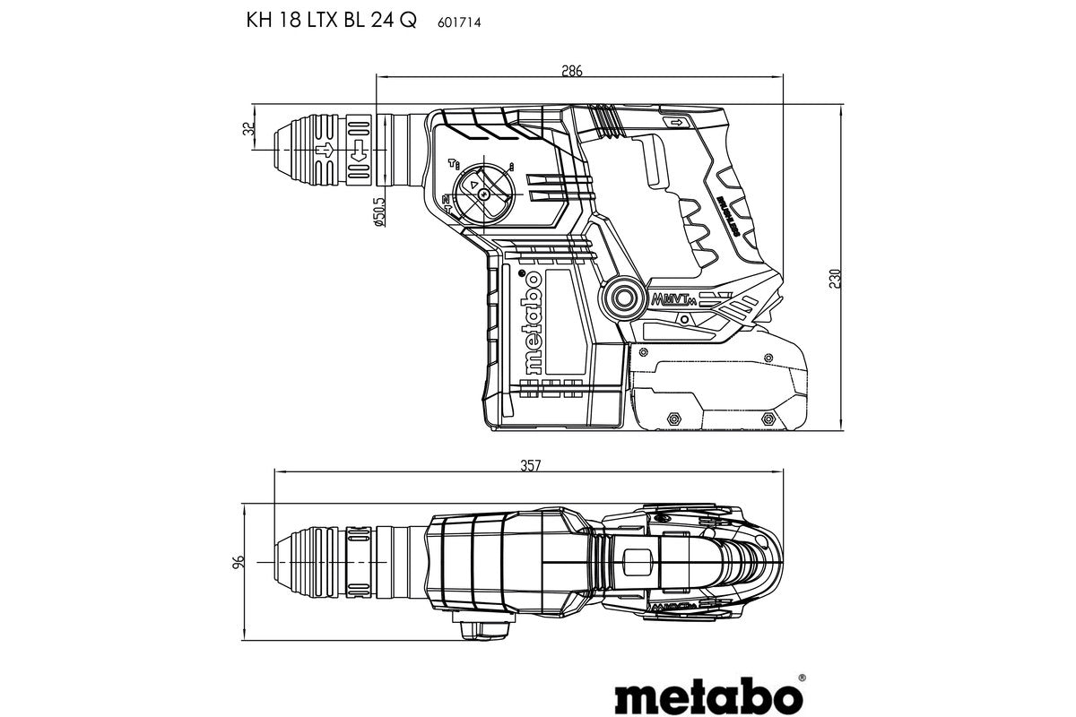 KH 18 LTX BL 24 Q (601714840) Cordless combination hammer