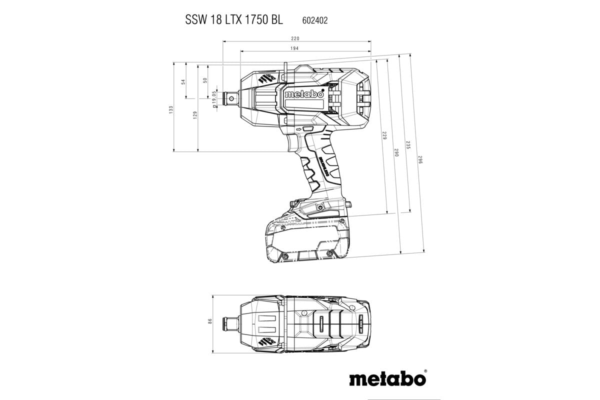 SSW 18 LTX 1750 BL (602402840) Cordless impact wrench