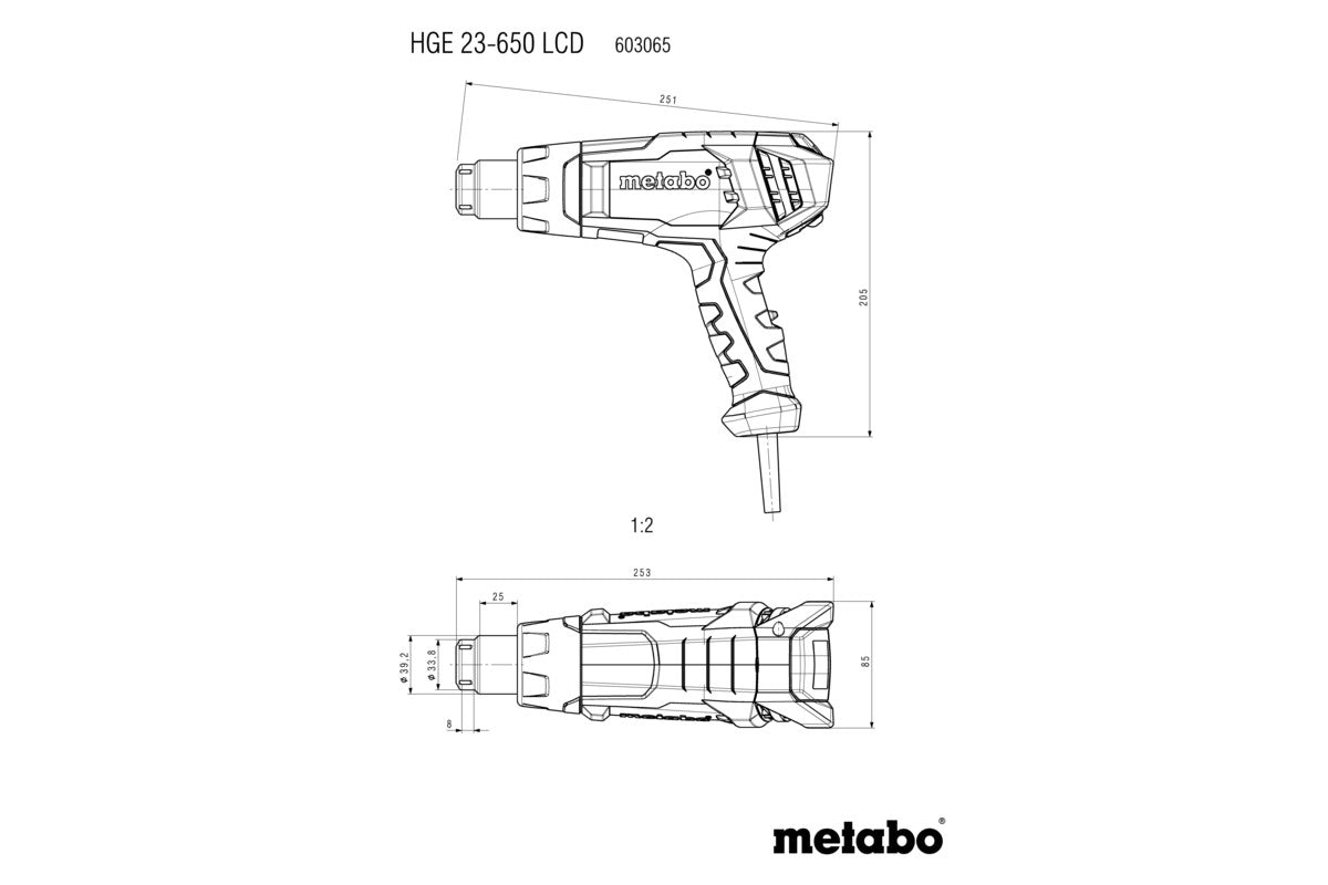 HGE 23-650 LCD (603065500) Heat gun