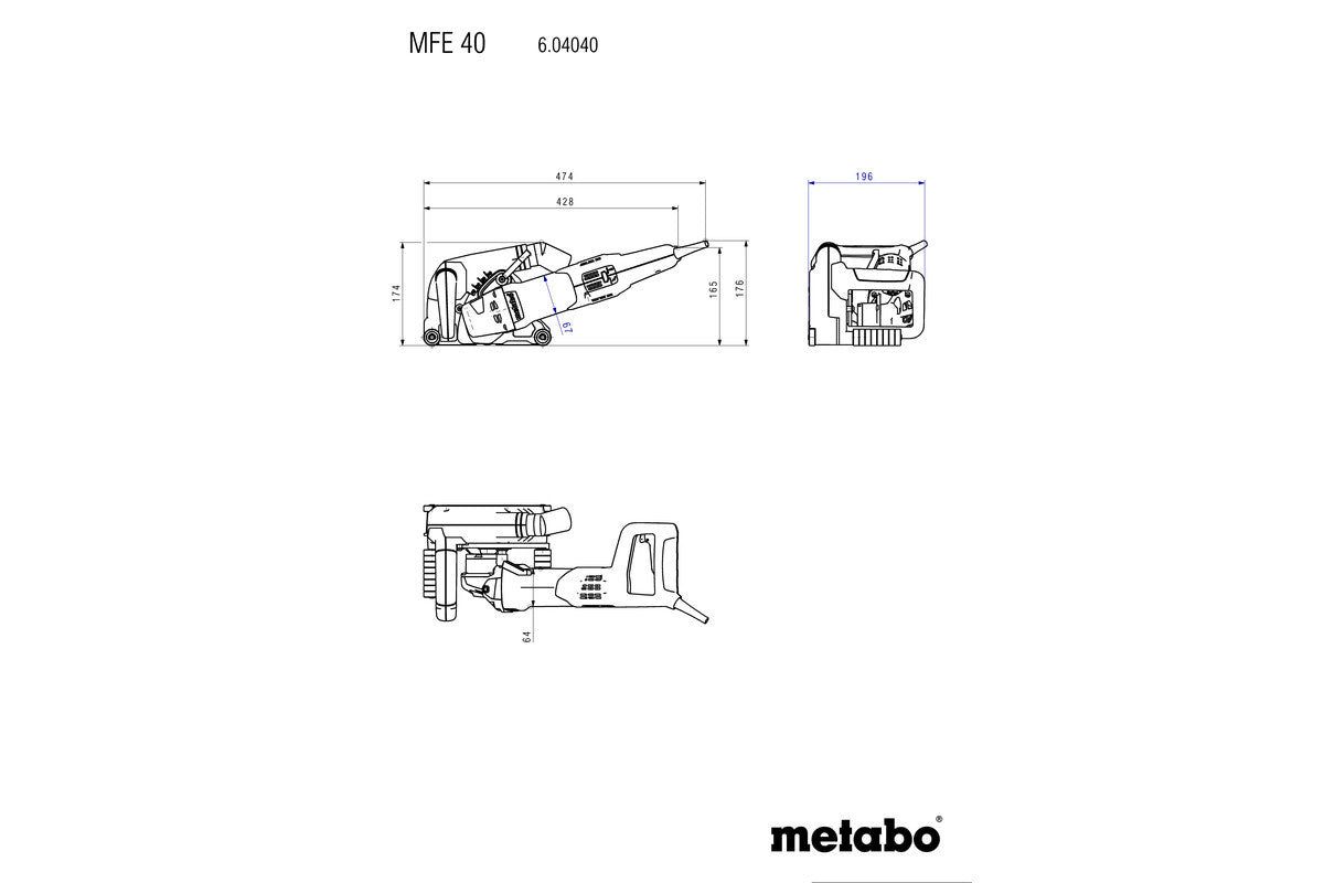 MFE 40 (604040500) Wall chaser