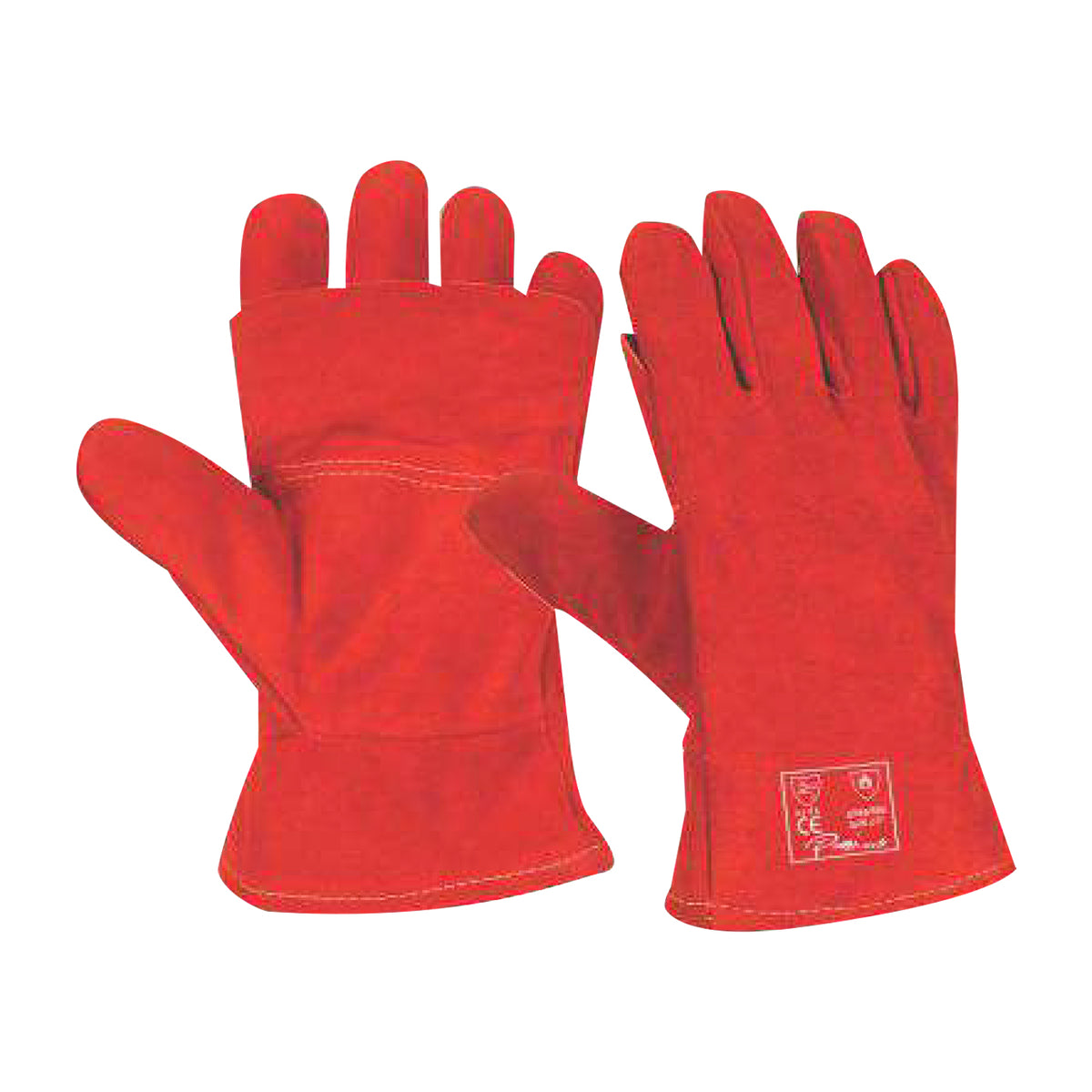 Red Heat Resistant Wrist Length Gloves (Premium Quality)