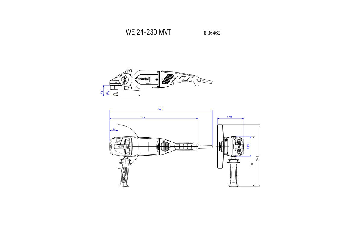 WE 24-230 MVT (606469260) Angle grinder