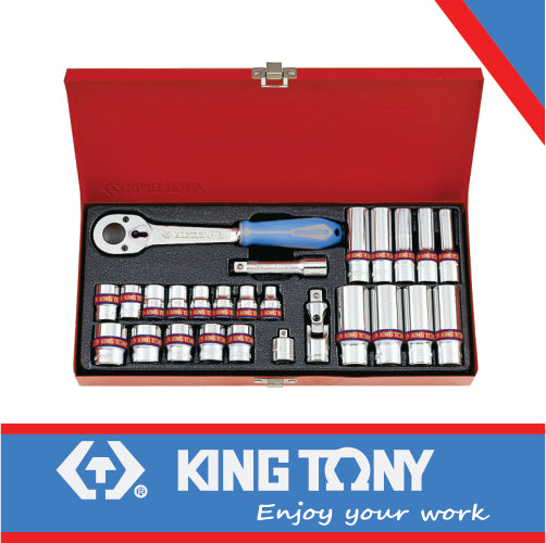 SOCKET SET 3/8″ STANDARD & DEEP SOCKETS 1/4″ – 3/16″