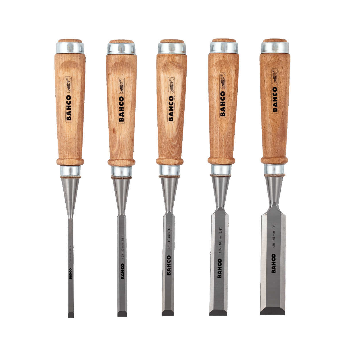 Bahco Wooden-Handle Chisel Set 5pc | 425-082