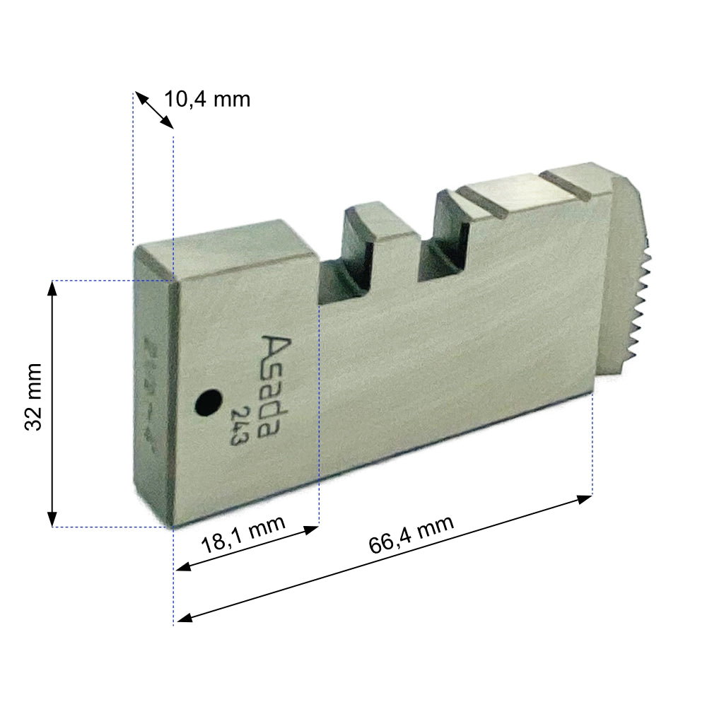 ASADA BSPT Pipe Threading Dies - 2 ½" - 4" | 59803