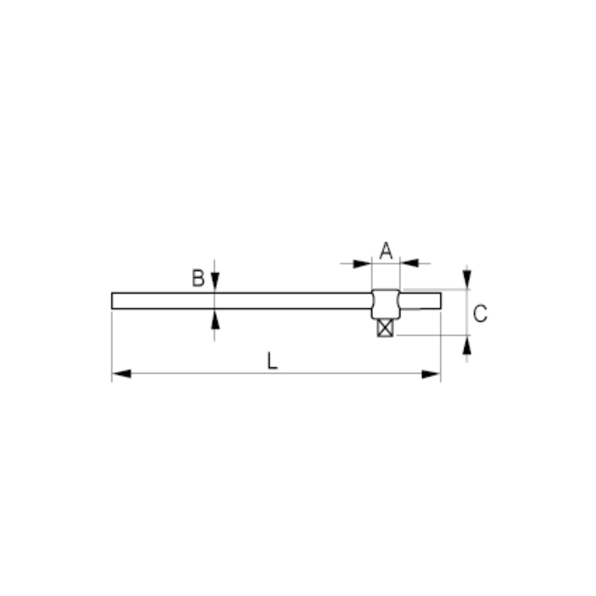 Bahco 1/4" Square Drive Sliding T-Bar | 6954-5