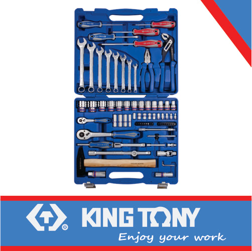SOCKET SET COMBINATION 1/4″ & 1/2″DR 77PC