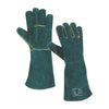 Green Lined Welders Gloves Size (8: Cuff)