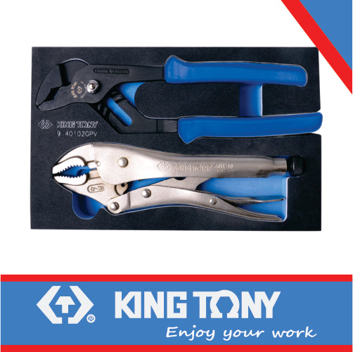 PLIERS SET WATERPUMP AND VICE GRIP 2PC EVA FOAM