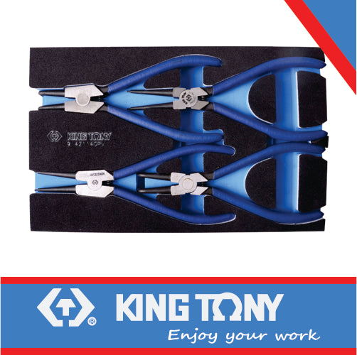 PLIERS SET CIRCLIP 175MM 4PC EVA FOAM