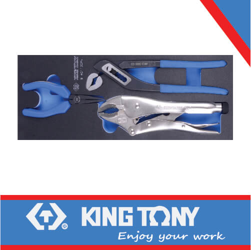 PLIERS SET W/PUMP VICE GRIP L/NOSE EVA FOAM