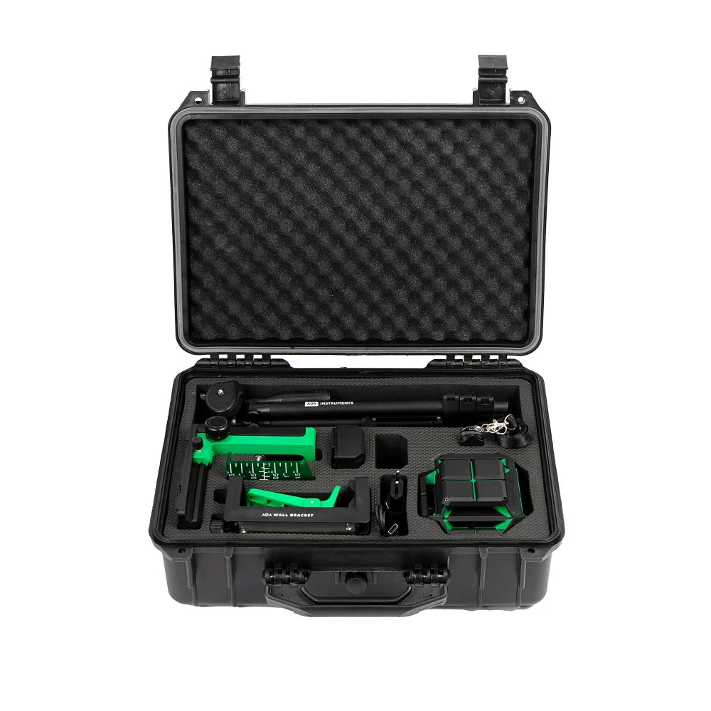 ADA Tank Cross Line Laser Green 4X360 with Tripod | A00632