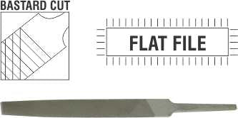 FILE AFILE FLAT BASTARD 150MM
