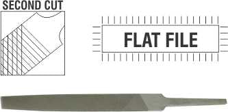 FILE AFILE FLAT 2ND CUT 250MM