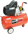COMPRESSOR MATAIR KIT 2HP 50L +5PC S/GUN