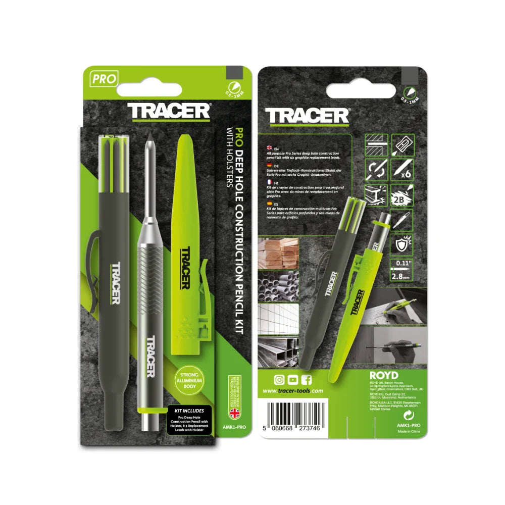 TRACER Pro Metal Deep Hole Pencil and Lead Set | AMK1-PRO