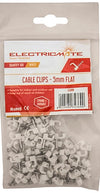 CABLE SADDLE FLAT 5.0MM P/100 E/MATE