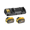 DEWALT XR Universal Dual Port Charger with 54V 9Ah Batteries | DCB132X2