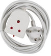 EXTENSION LEAD 10A 3M WHITE E/MATE