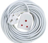 EXTENSION LEAD 10A 20M WHITE E/MATE