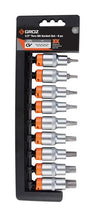SOCKET SET GROZ TORX 1/2