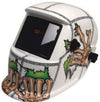 HELMET MAT AUTO-DARK GRIND OPT WHITE
