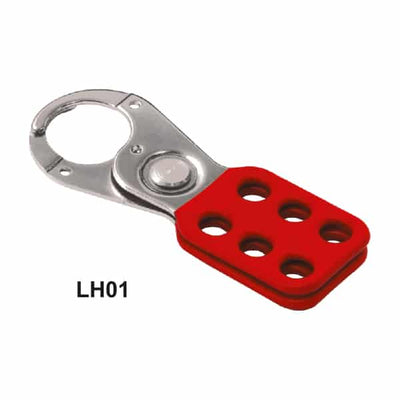 Vinyl Coated Hasp 25mm β Red 6 Holes