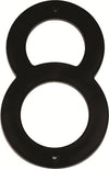 MACKIE NUMBER PLASTIC BLACK 200MM NO.8