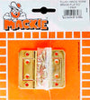 MACKIE HINGE FLUSH BR/P 50MM 1PR