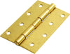MACKIE HINGE BUTT BR/P 100MM 1PR