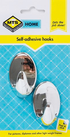 MTS HOME MED OVAL HOOK SILVER 2PC