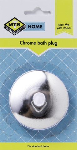 MTS HOME CHROME SELF SEATING BATH PLUG