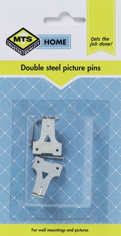MTS HOME DOUBLE SIDED PICTURE PINS 2PC