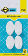 MTS HOME SMALL OVAL HOOKS 4PC
