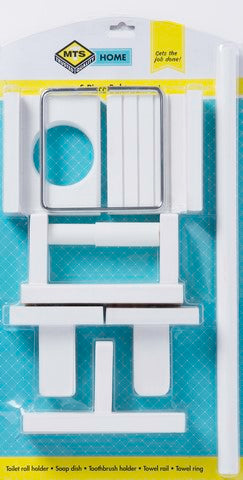 MTS HOME BATHROOM SET 5PC WHITE