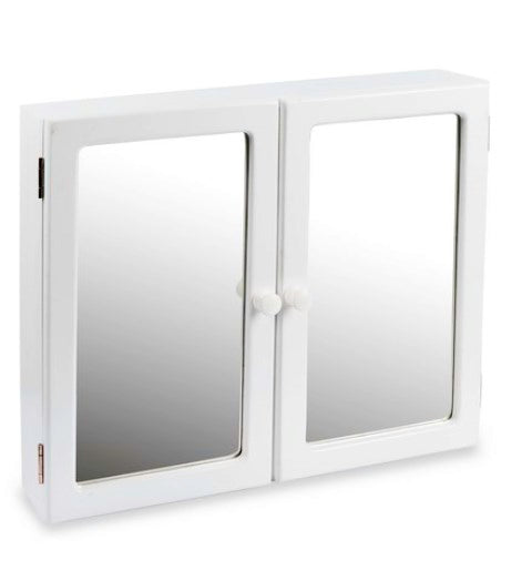 MTS HOME DOUBLE BATHROOM CABINET WHITE