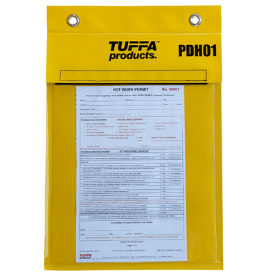 A4 Waterproof Permit Document Holder β Yellow