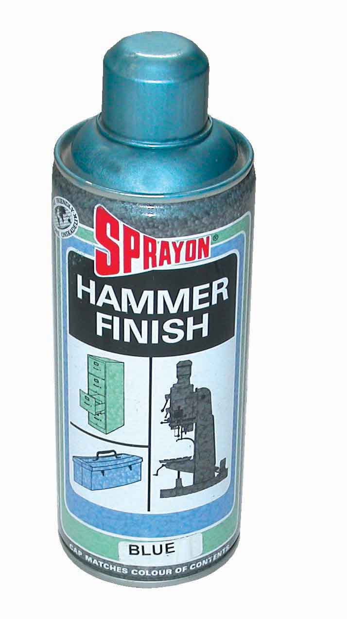 SPRAYON PAINT BLUE HAMMER/FINISH 350ML