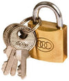PADLOCK TRI BRASS BOX 63MM #266 CASE36