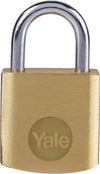 PADLOCK YALE BRASS 20MM Y110B/20/111/1