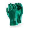 Heavy Duty Green PVC Gloves 27cm