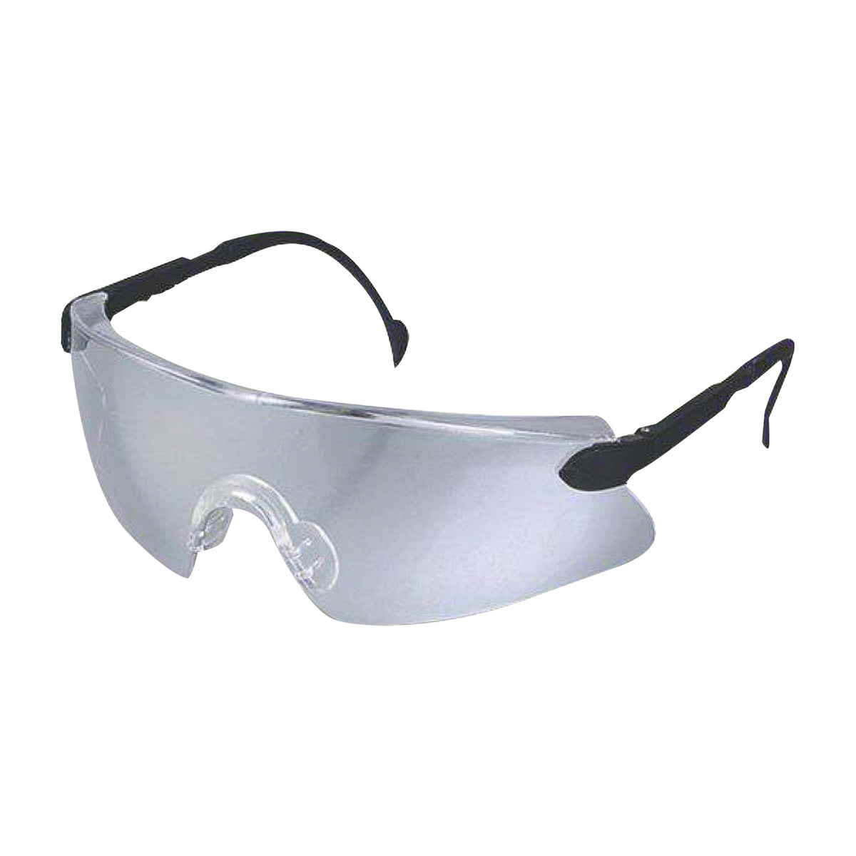 Sporty Clear Goggle With Black Adjustable Frame