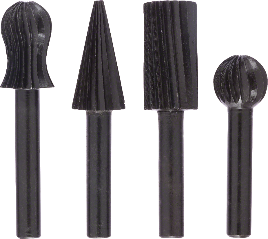 Bosch Professional Freehand Router Bit Set, 4-Pieces | Drill Bits