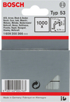 Bosch Professional Fine Wire Staple Type Fine Wire Staple, Type 53