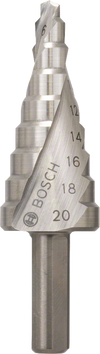 Bosch Professional Drill Bits HSS Step Drill Bit, 3-flat Shank