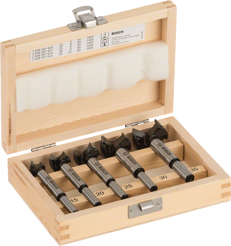 Bosch Professional Hinge Cutting Bit Set, Tungsten Carbide Tipped, 5-piece | …