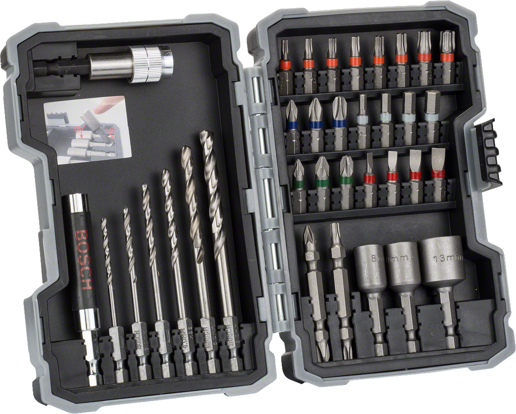 Bosch Professional Extra Hard Screwdriver Bit Set, 35-Piece | Accessory Sets