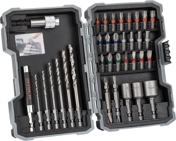 Bosch Professional Extra Hard Screwdriver Bit Set, 35-Piece | Accessory Sets